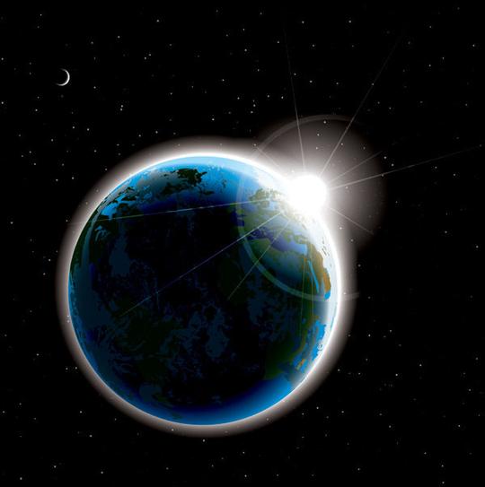 太空星球矢量素材