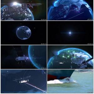 北斗卫星导航中国制造科技太空互联网物联网导航系统视频素材