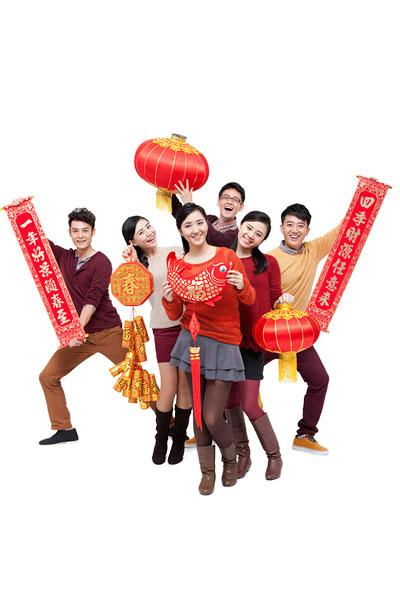 快乐年轻人过新年_图片大全—全景创意图库（quanjing.com）中国领先的正版图片视频素材网站