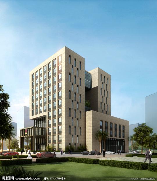 办公楼效果图源文件__建筑设计_环境设计_源