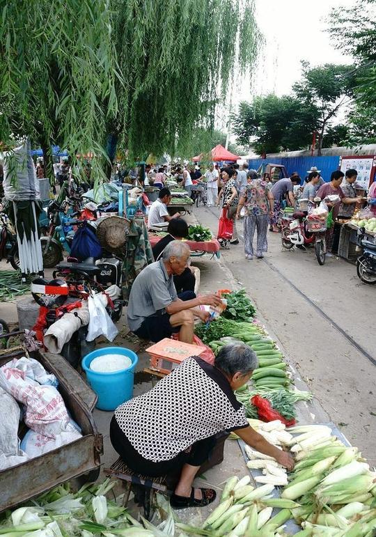 农村大妈在街上卖野果,生意好的忙不过来!