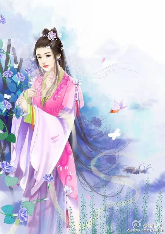 古风手绘美人&lt;/strong&gt;佳佳dk/绘