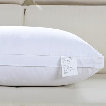 厂家直销批发高低全棉枕头枕芯一只酒店羽丝绒纯棉护颈保健枕