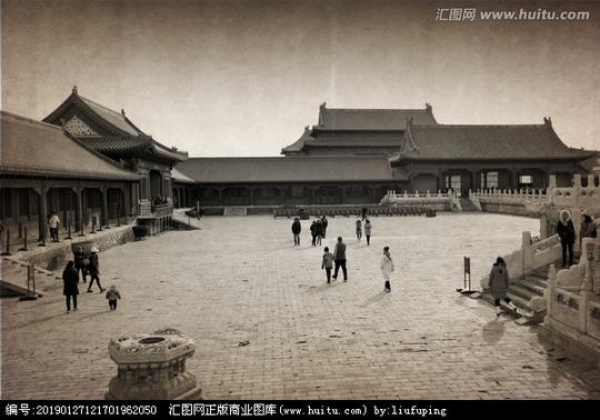 《北京北京老建筑黑白故宫》北京