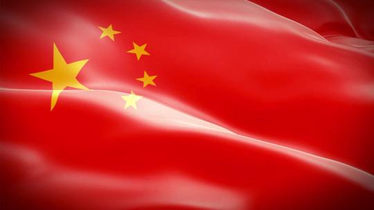 五星红旗飘扬动态(有音乐)视频素材