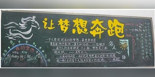 关于立志的黑板报
