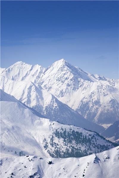 雪_山_蓝天_图片大全—全景创意图库（quanjing.com）中国领先的正版图片视频素材网站