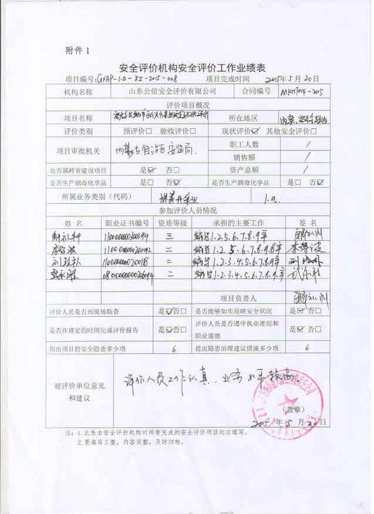 2016年第一额尔古纳市新兴煤业有限责任公司(煤矿)安全现状评价报告季