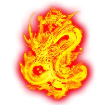 红色的龙素材