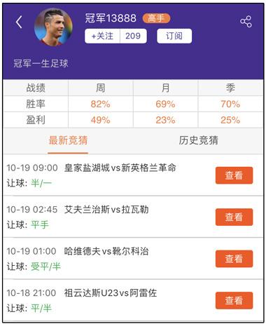 今日早场亚青及晚上法丙盈利分析查看即收!