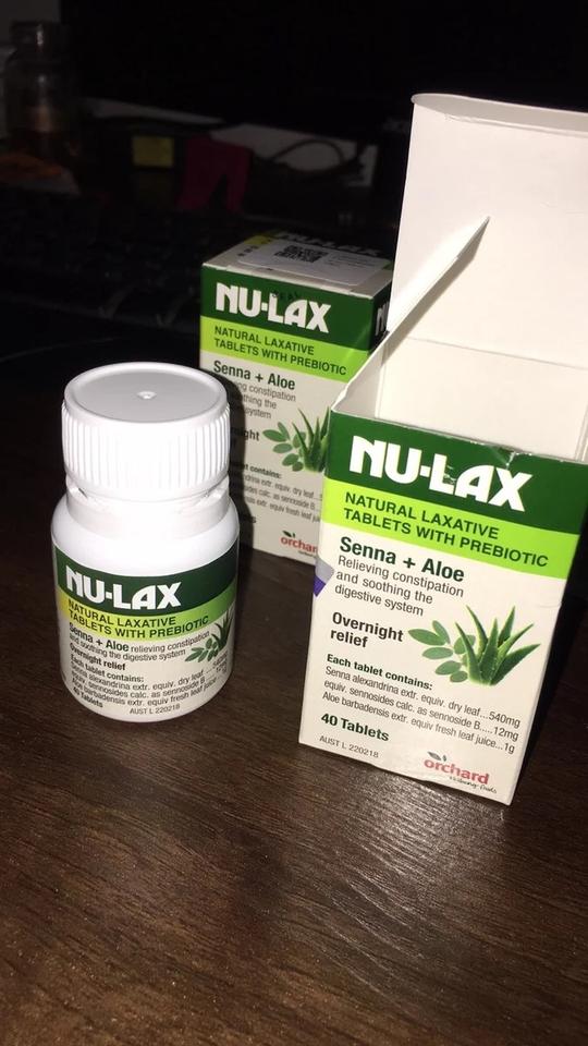 澳洲nu-lax乐康膏乐康片40粒芦荟果蔬膳食纤维素便秘清肠排宿便