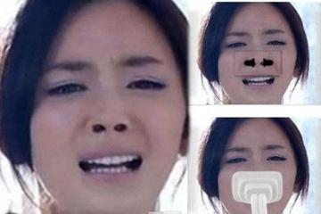 杨幂表情包苦笑