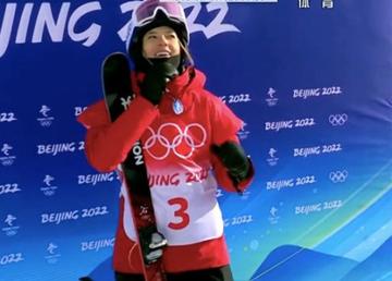 谷爱凌失误后表情好可爱图片