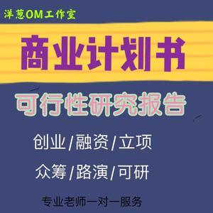 商业计划书创业融资项目可行性研究报告营销活动策划方案文案代做