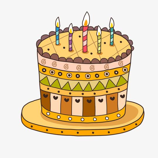 卡通生日蛋糕免抠素材免费下载_觅元素51yuansu.com
