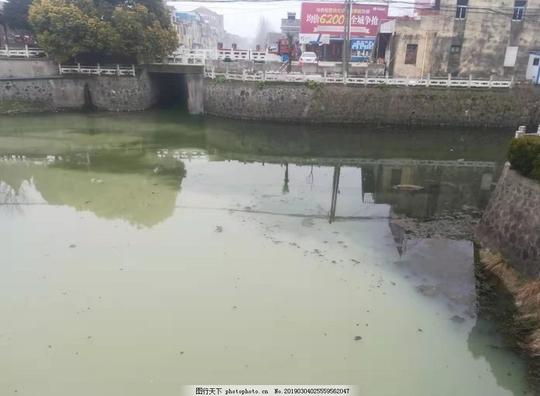 污染的河道白色的污水臭气熏天摄影生活素材