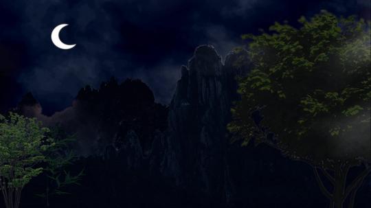 月色荒郊野外_3840x2160_高清视频素材下载(编号:)