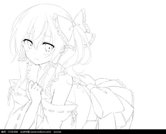 免费素材图片素材漫画插画人物卡通美女手绘速写