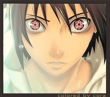 火影忍者睁眼写轮眼邪恶表情