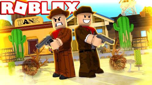 roblox西部牛仔战争模拟器x左轮手枪决斗!乐高荒野大镖客