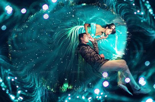 烟台独家主题夜光婚纱之艾利斯