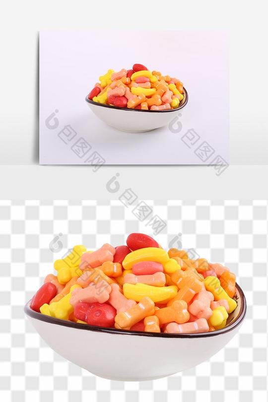 可爱硬糖糖果休闲零食素材