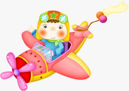 开飞机的小孩子动漫人物