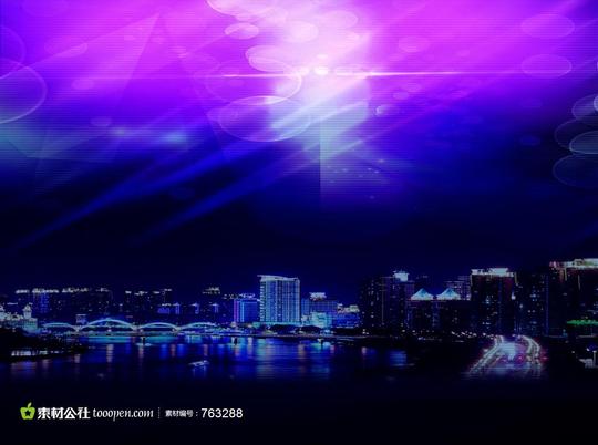 城市夜色美景素材