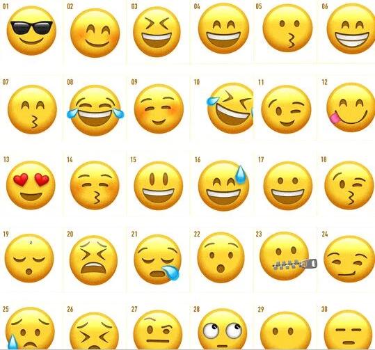 基本图形预设-102款可爱表情包emoji动画ae工程透明视频素材