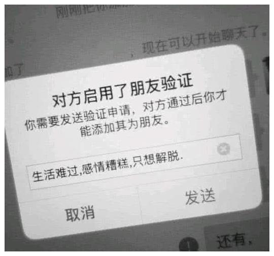 12句抖音上最伤感的短句:发送失败，请先添加对方为好友