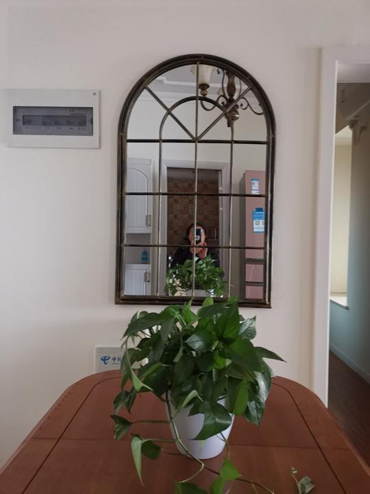 包邮欧式铁艺假窗镜框壁饰圆弧窗户客厅装饰镜框架壁景镜框架ins