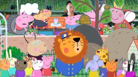 小猪佩奇搞笑配音:羚羊夫人带佩奇他们班的小朋友来动物园看动物