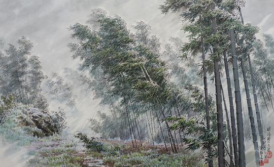 【朝鲜水墨画】风过竹林