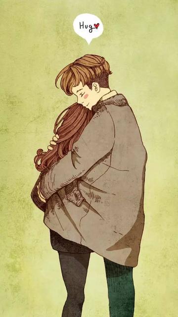 瑟瑟的情侣背景图