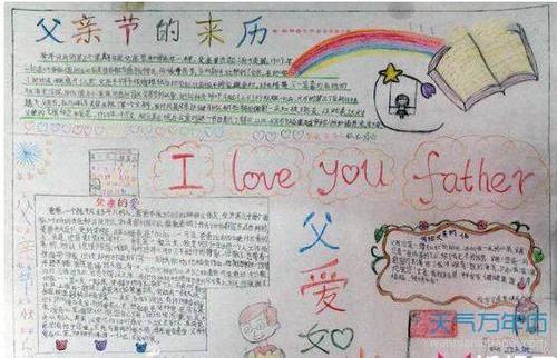 父母节的手抄报图片大全(父母的爱的手抄报图片)