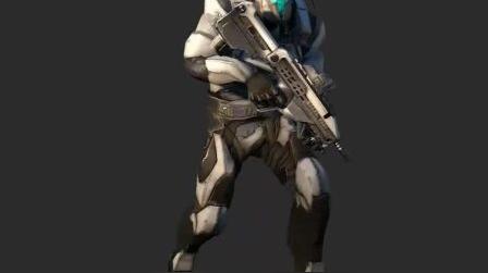 立体未来科幻机械士兵机器人角色unity游戏素材资源人人素材rrcg