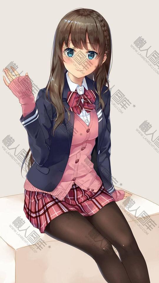 日本动漫校园风格美女图片
