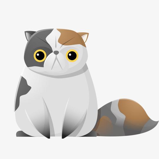 生气的猫咪表情设计png素材下载_高清图片png格式(:)-