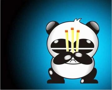 熊猫烧香表情包 一路好走