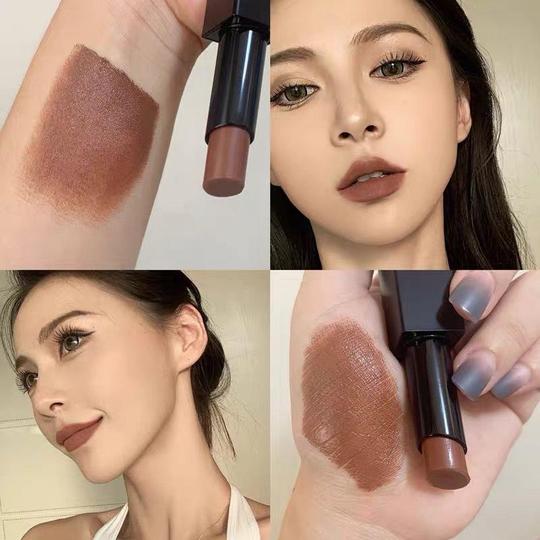 冷门色卡戴珊轻欧美妆吃土色哑光口红不沾杯学生党平价裸色