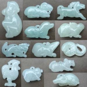 翡翠冰种立体12生肖玉吊坠手链挂件虎马狗蛇鸡牛龙鼠猴猪兔羊转运