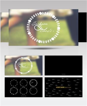 11749婚礼文字标题动画免费ae模板特效素材下载典尚视频素材logo标志ae源文件