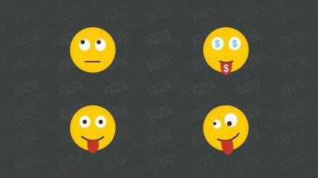 视频素材-278个综艺卡通对话框图形元素转场文字emoji表情动画包有透明通道