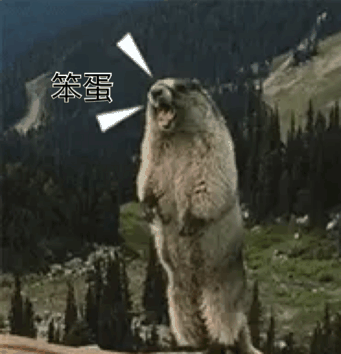尖叫土拨鼠表情包抽搐gif动图