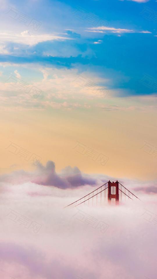 唯美天空h5背景素材图片免费下载_h5背景_万素网