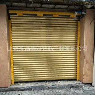 专业定做不锈钢卷帘门电动不锈钢卷帘门钛金色钢制卷帘门安装
