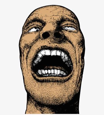 尖叫土拨鼠表情包抽搐gif动图