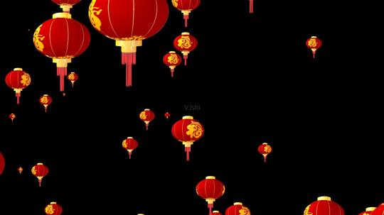 新年元宵红灯笼02_1920x1080_高清视频素材下载(编号