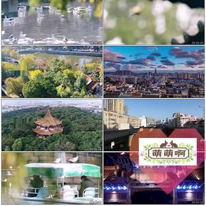 昆明春城红嘴鸥金马碧鸡坊翠湖滇池地理大观楼昆明站视频素材