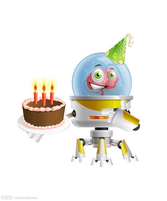 心过生日的大脑机器人模板下载图片id814166卡通动漫